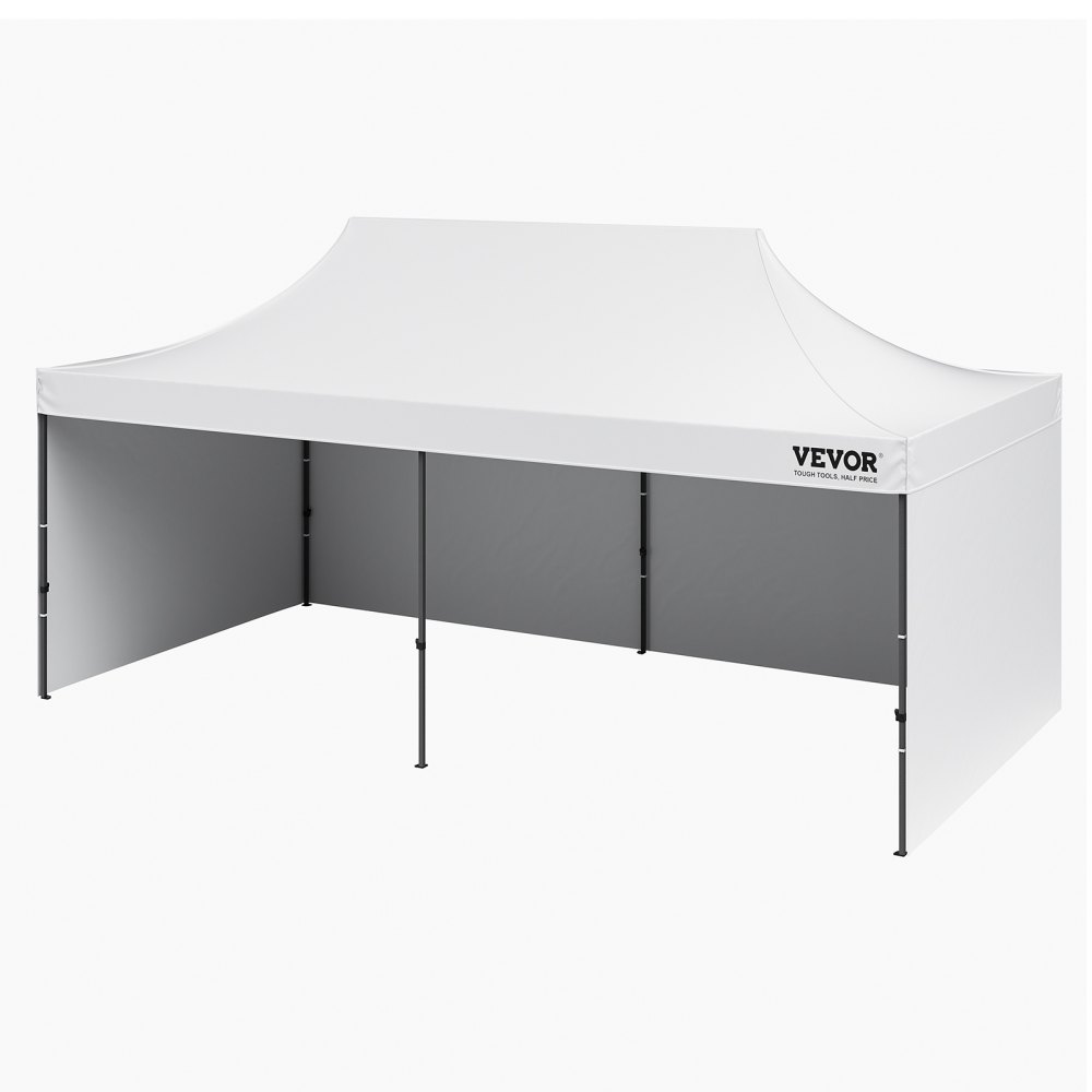 VEVOR Pavillon 304,8x609,6x320cm Gartenzelt 500D PU-Silber-Gewebe Faltpavillon höhenverstellbar inkl. Aufbewahrungstasche Partyzelt  12-16 Personen Pop up Zelt Gartenpavillon für Campingausflug