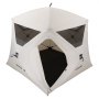 VEVOR Campingzelt 4-Personen, Pop-Up-Zelt mit Netzfenstern, Familienzelt Schneller Aufbau in 60 Sekunden, Tragbares Cabin Hub Zelt mit Tragetasche für Familien-Camping & Wandern, 229x229x212 cm