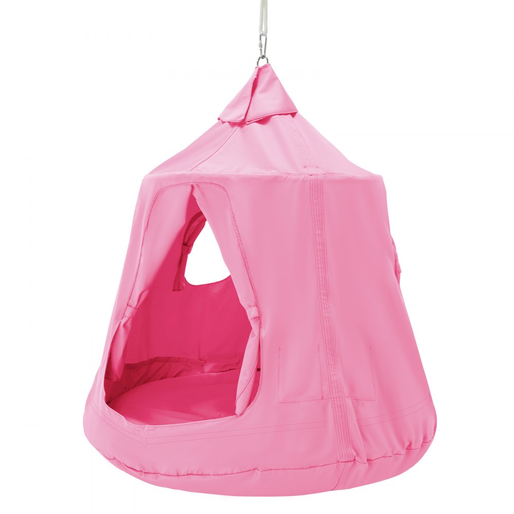 VEVOR hängende Baumzelt-Deckenschaukel-Hängematte für Kinder, 46" H x 43,4" Durchmesser. Rosa