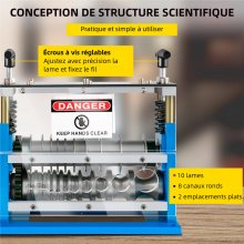 VEVOR Kabelabisoliermaschine 370 W Elektrische Abisoliermaschine für Kupferschrott Abisolierdurchmesser 1,5-38 mm Abisoliergeschwindigkeit
