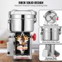 VEVOR Tragbare Getreidemühle 2500 g Schleifmaschine 3750 W Multifunktions-Küchenmühle Edelstahl Mühle Pulvermaschine Timing-Trockenmühle für Kräuter
