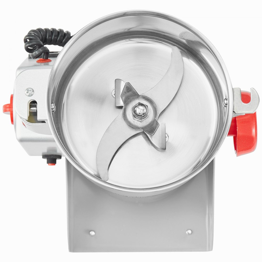 VEVOR 300 g elektrische Getreidemühle, Hochgeschwindigkeits-Gewürzmühlen mit 1500 W, Pulverisiermaschine aus Edelstahl, für trockene Körner, Gewürze, Müsli, Kaffee, Mais, Pfeffer, Schwenktyp