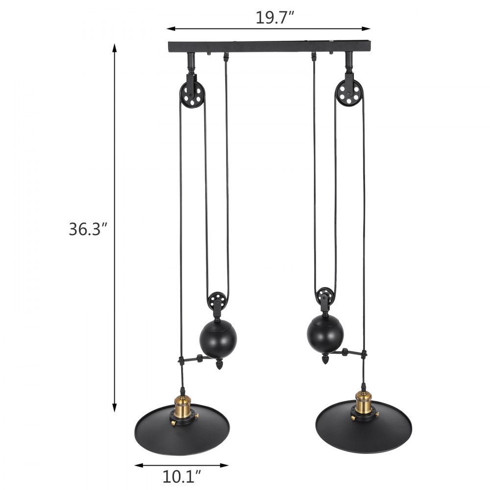 Industrie Höhenverstellbar Pendelleuchte Kronleuchter Esstisch Design Metall