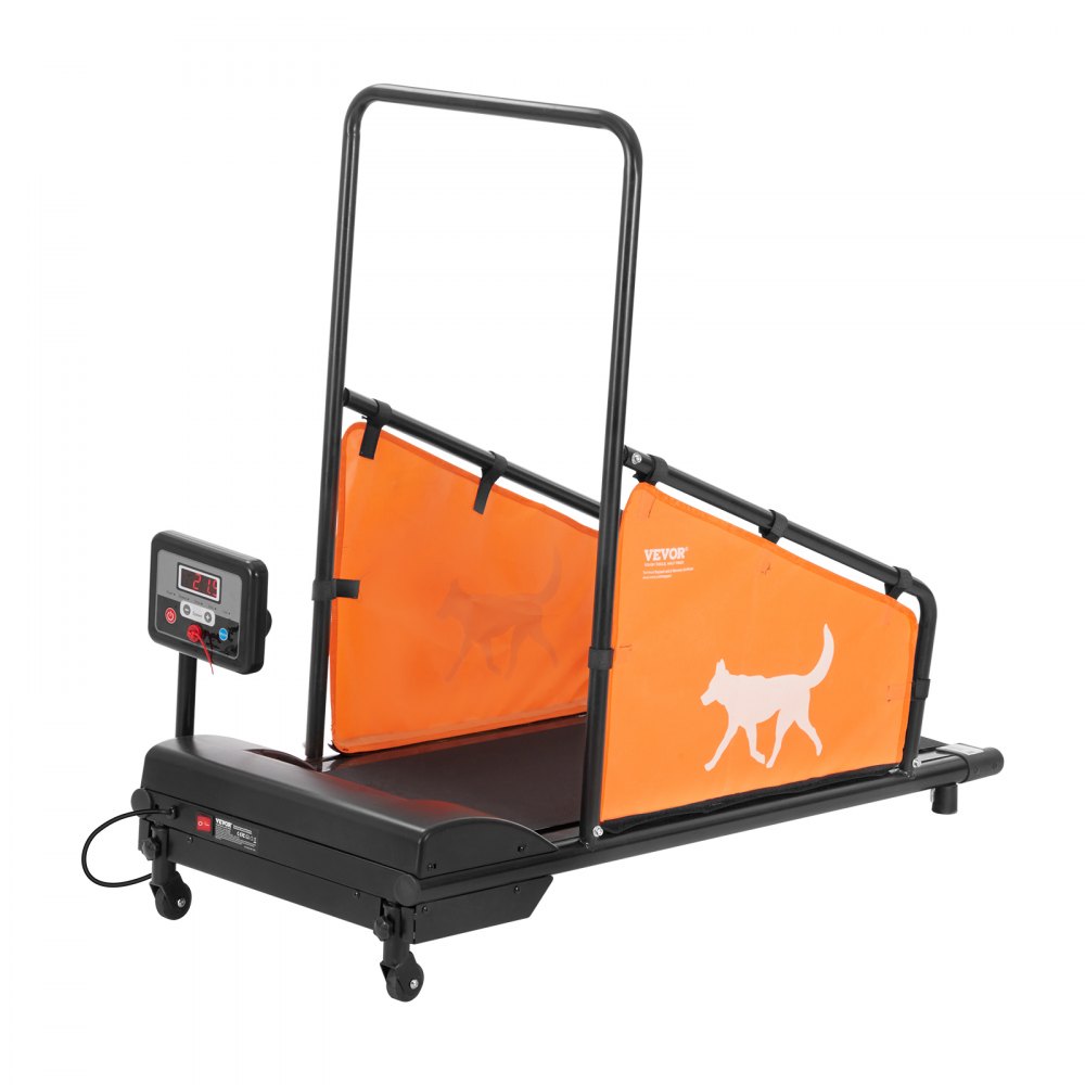 VEVOR Dog Treadmill for Medium-Sized Dogs up to 90 kg, Electric Dog Exercise Machine with 3 Adjustable Ramps, Indoor Pet Treadmill with LCD Screen, Dog Pacer Treadmill for Training
