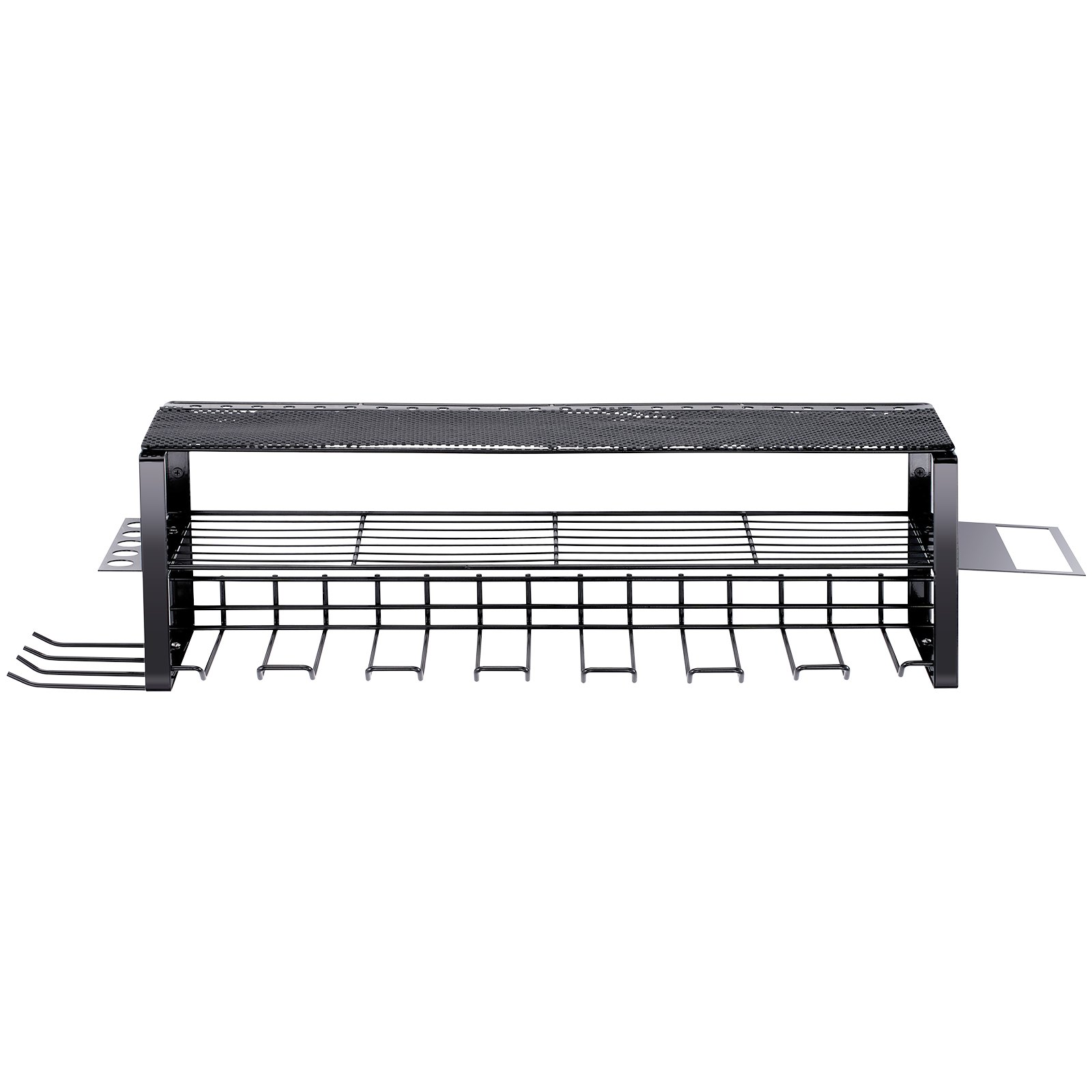 VEVOR Elektrowerkzeug Organizer 30 kg Tragfähigkeit Wandhalterung Werkzeughalter Kohlenstoffstahl Garagen Werkzeugregal  860 x 205 x 225 mm Werkzeugspeicher 3 Ebenen Garagenwandaufbewahrung