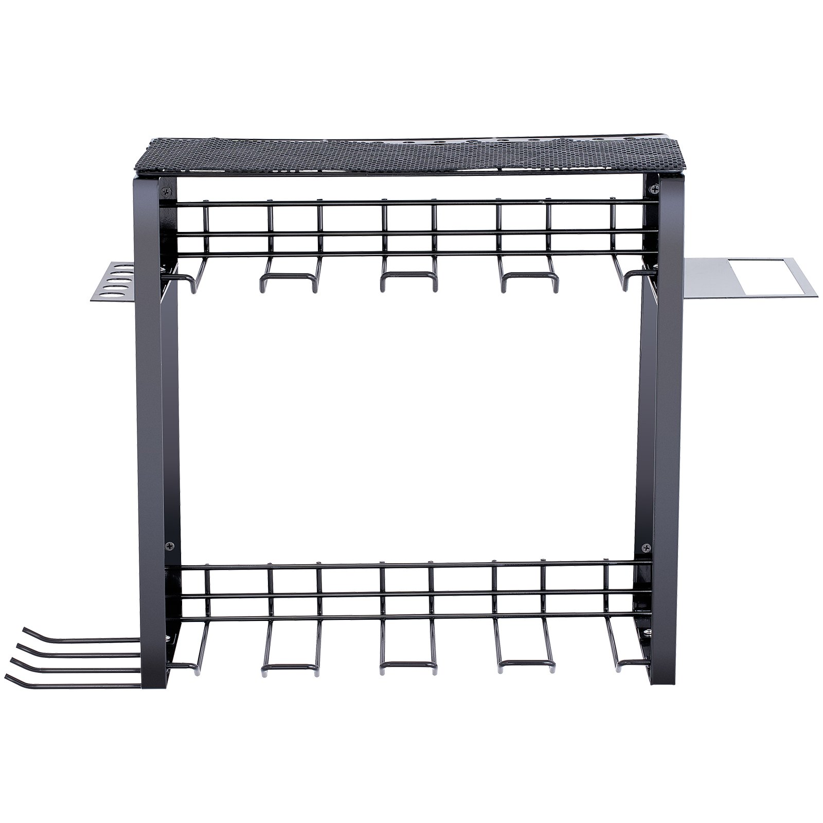 VEVOR Elektrowerkzeug Organizer 30 kg Tragfähigkeit Wandhalterung Werkzeughalter Kohlenstoffstahl Garagen Werkzeugregal 630 x 425 x 205 mm Werkzeugspeicher 3 Ebenen Garagenwandaufbewahrung