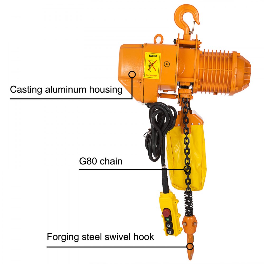 Elektro-kettenzug 500 Kg 3 Phase Kettenlift Elektrozug Mit Trailer Control 0.5t