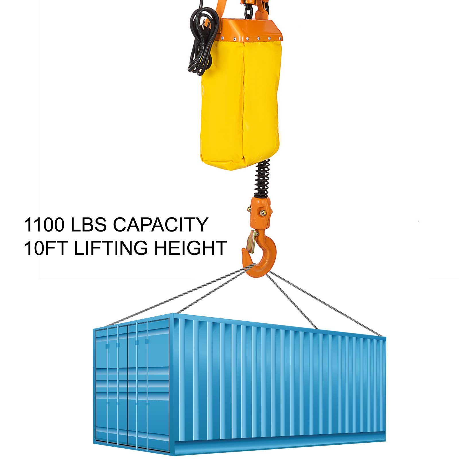 Elektro-kettenzug 500 Kg 3 Phase Kettenlift Elektrozug Mit Trailer Control 0.5t