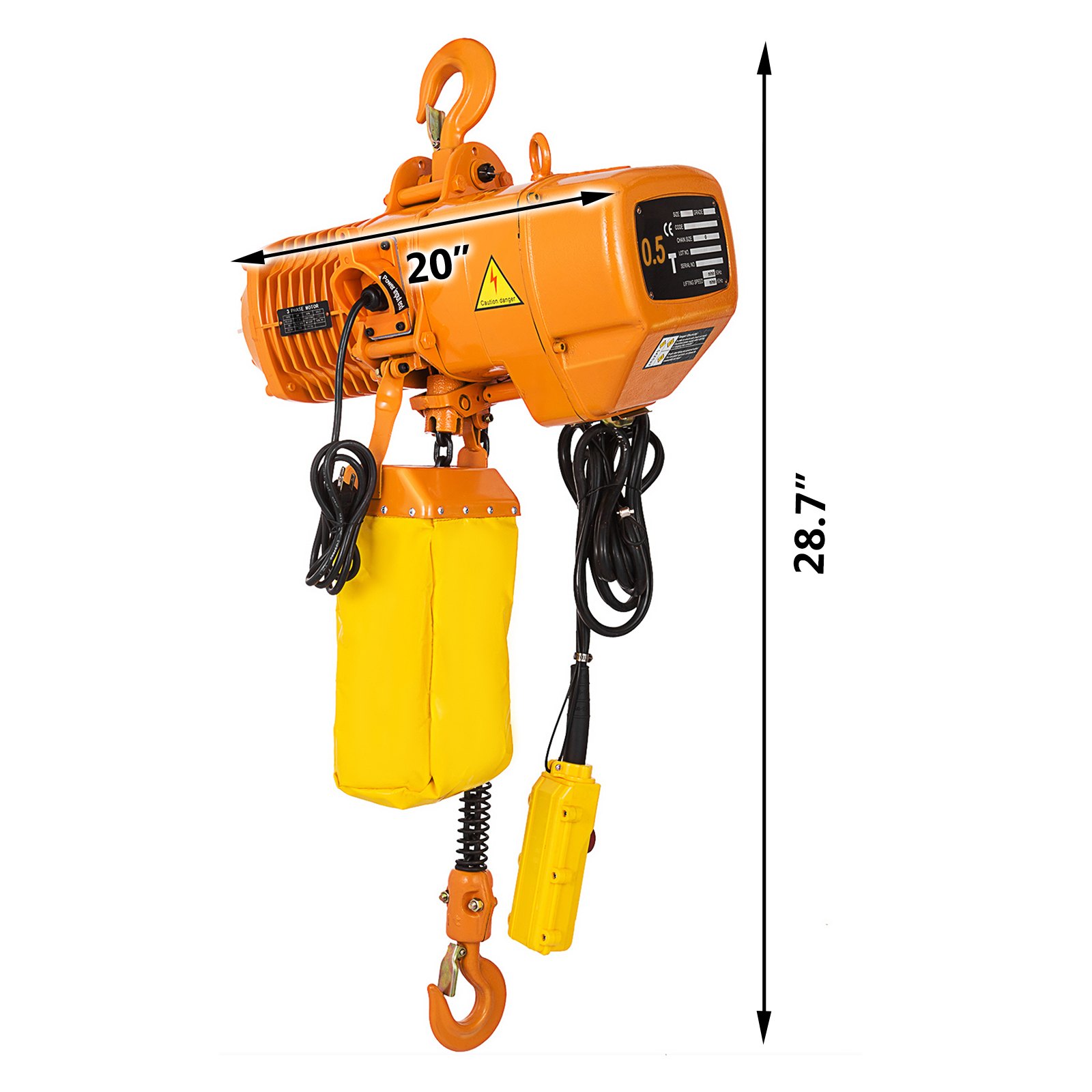Elektro-kettenzug 500 Kg 3 Phase Kettenlift Elektrozug Mit Trailer Control 0.5t