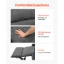 VEVOR elektrischer Massagesessel Relaxsessel Liftsessel mit Wärme und Massage für Senioren, Liegesessel mit 2 Motoren & 2 Anti-Fall-Seilen, stufenlose Positionseinstellung (mittelgroß, dunkelgrau)