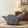 VEVOR Fernsehsessel Elektrisch, Relaxsessel Stufenlose Verstellung, Seniorensessel mit Leinenbezug, Hochelastischem Schaumstoff, Seitentaschen, Fernbedienung, Massagesessel, Hellgrau