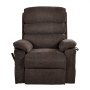 VEVOR Power Lift Recliner Chair, Dual Motor, Medium Electric Lift Chair with Heat and Massage for Elderly, Infinite Position Adjustment, Chenille Fabric, Remote Control, with Storage Pockets, Brown