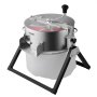 VEVOR Electric Bud Leaf Trimmer, 2-in-1 Manual & Electric, 370 mm Bud Trimmer with Sharp Stainless Steel Blades, Bracket Type Wet Dry Hydroponic Cutting Machine with Dry Grate, for Plant Buds Flowers