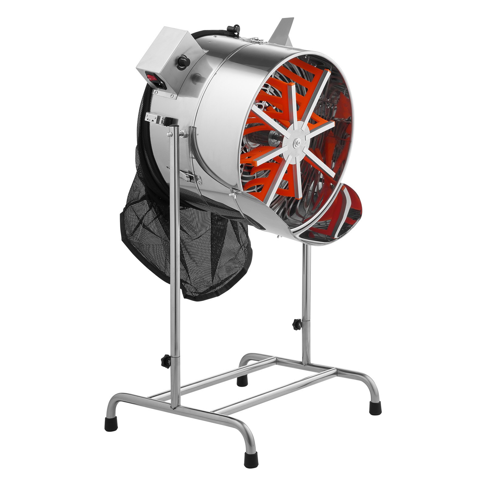 VEVOR Elektrische Erntemaschine, 465 mm Knospenschneider mit Edelstahlklingen & einstellbarer Geschwindigkeit, Hydrokultur-Schneidemaschine mit Auffangbeutel, Handschere, für Blätter & Knospen