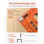 VEVOR Akku elektrische Nagelpistole 2 in 1 Tacker 18 Gauge 15 mm mit 1000 Klammern & 1000 Nägeln & rutschfester Gummigriff & Ladegerät, Elektrotacker für Holzarbeiten und Heimwerkerprojekte