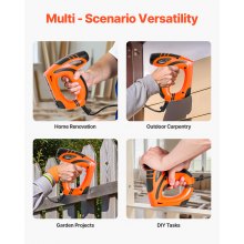 VEVOR elektrische Nagelpistole 2 in 1 Tacker 18 Gauge 15 mm mit 1000 Klammern & 1000 Nägeln & rutschfester Gummigriff, Elektrotacker für Holzarbeiten und Heimwerkerprojekte