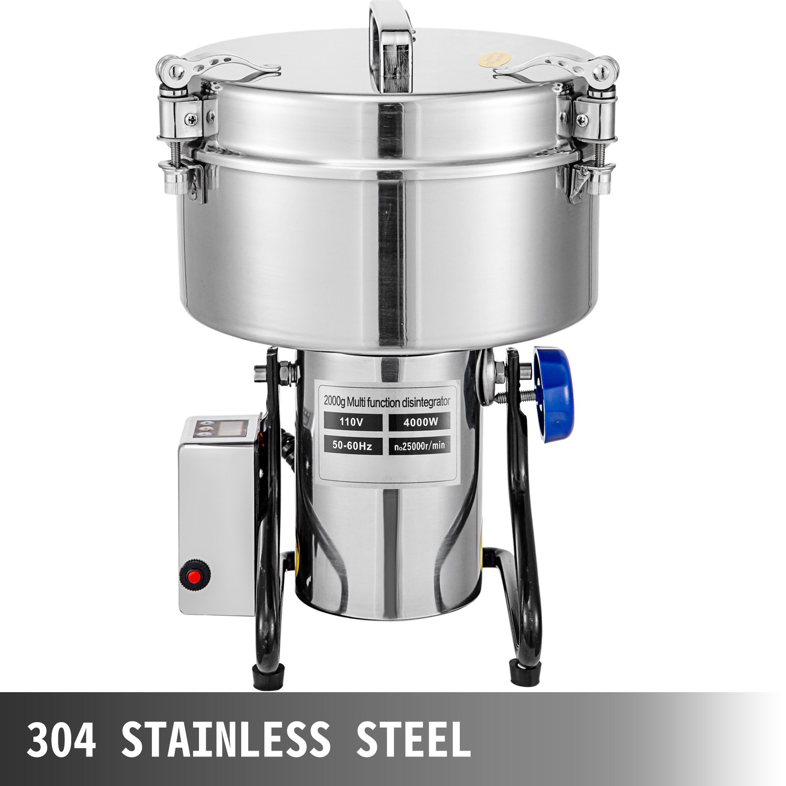 Vevor 2kg Elektrische Getreidemühle Gewürzmühle Multifunktion Weizen Getreide