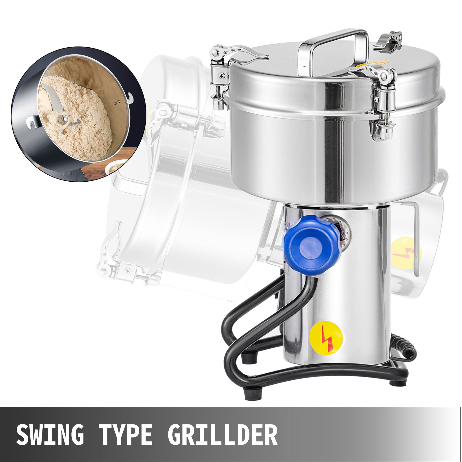 Vevor 2kg Elektrische Getreidemühle Gewürzmühle Multifunktion Weizen Getreide