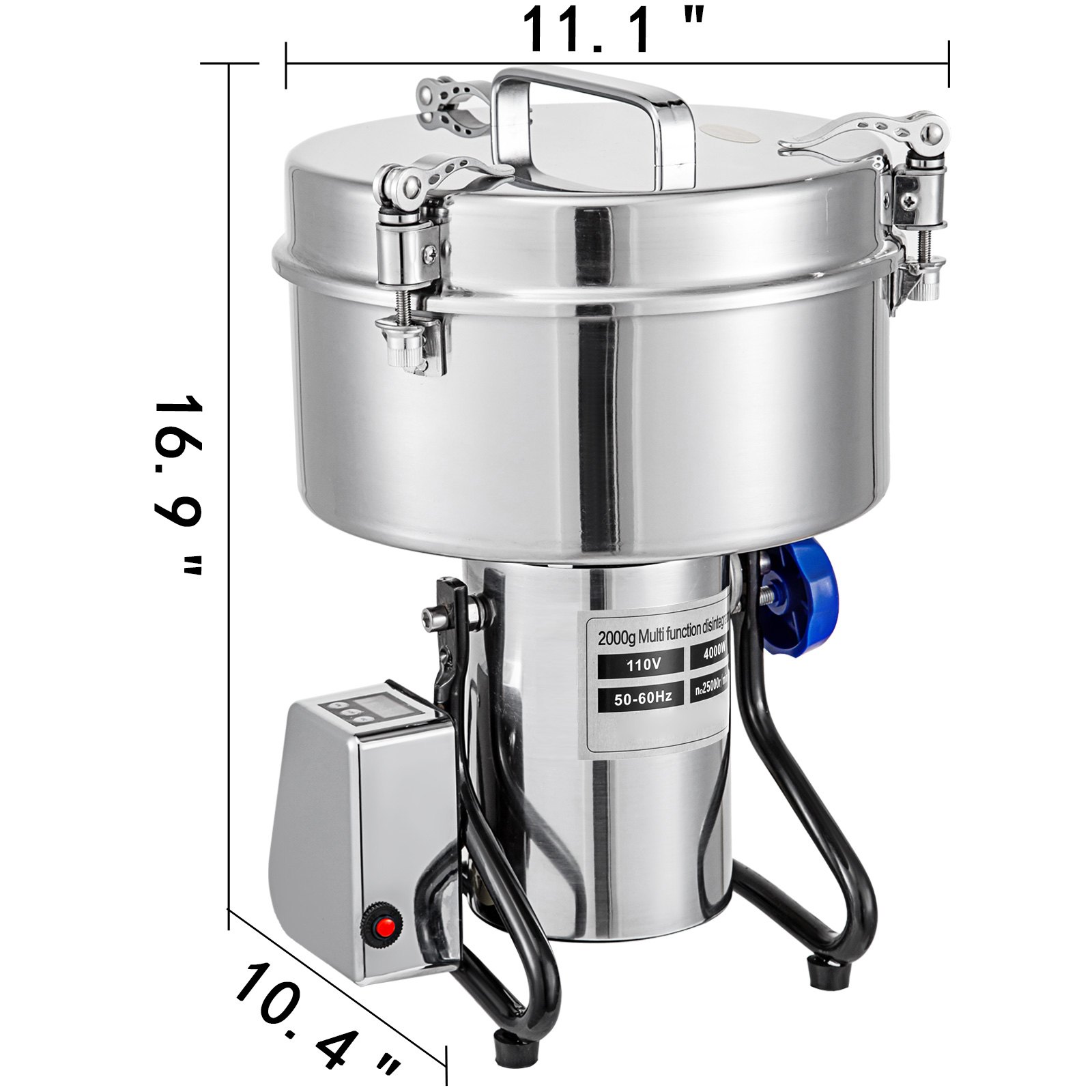 Vevor 2kg Elektrische Getreidemühle Gewürzmühle Multifunktion Weizen Getreide