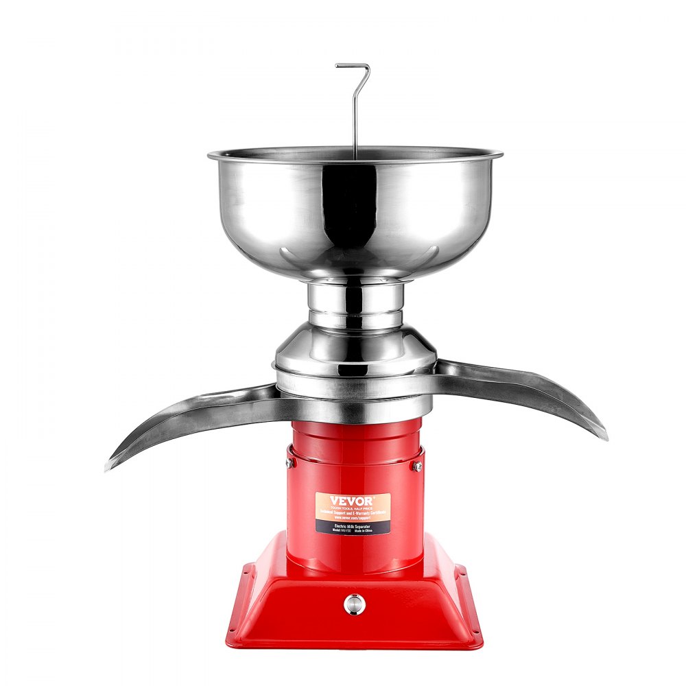 VEVOR Elektrischer Milchabscheider Zentrifugalabscheider 30 W, Milchzentrifuge Separator 100 L/Std. Milchcremetrenner, 10500 U/min Multifunktionale Milchzentrifuge Milchseparator Edelstahl 304