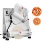 VEVOR Electric Pizza Dough Press, 355.6 mm Pastry Press Plate, Automatic Bread Press, 370 W Stainless Steel, Commercial Chapati Press, Shaping Machine with Adjustable Thickness, Dough Pieces per Hour
