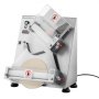 VEVOR Electric Pizza Dough Press, 355.6 mm Pastry Press Plate, Automatic Bread Press, 370 W Stainless Steel, Commercial Chapati Press, Shaping Machine with Adjustable Thickness, Dough Pieces per Hour