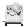 VEVOR Electric Pizza Dough Press, 355.6 mm Pastry Press Plate, Automatic Bread Press, 370 W Stainless Steel, Commercial Chapati Press, Shaping Machine with Adjustable Thickness, Dough Pieces per Hour