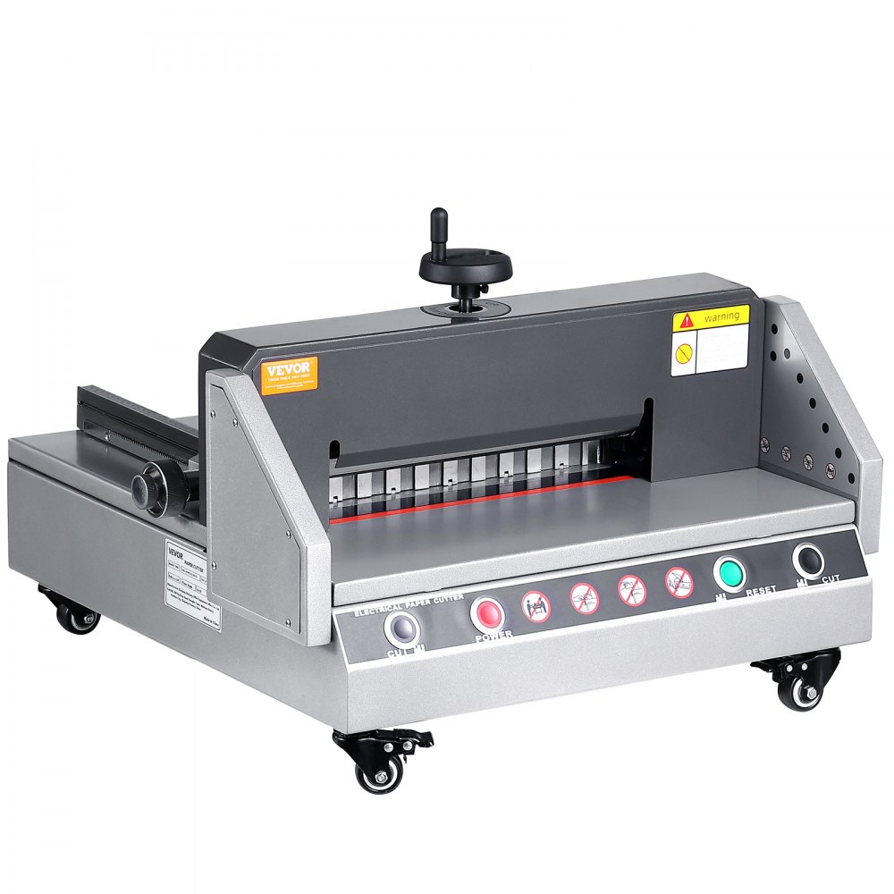 VEVOR Electric Paper Cutter, 13" /330.2mm Cutting Width, 1.57"/40mm Cutting Thickness, Desktop Paper Cutting Machine with Button Control, Electric Paper Trimmer for Office, School, Printing Plant