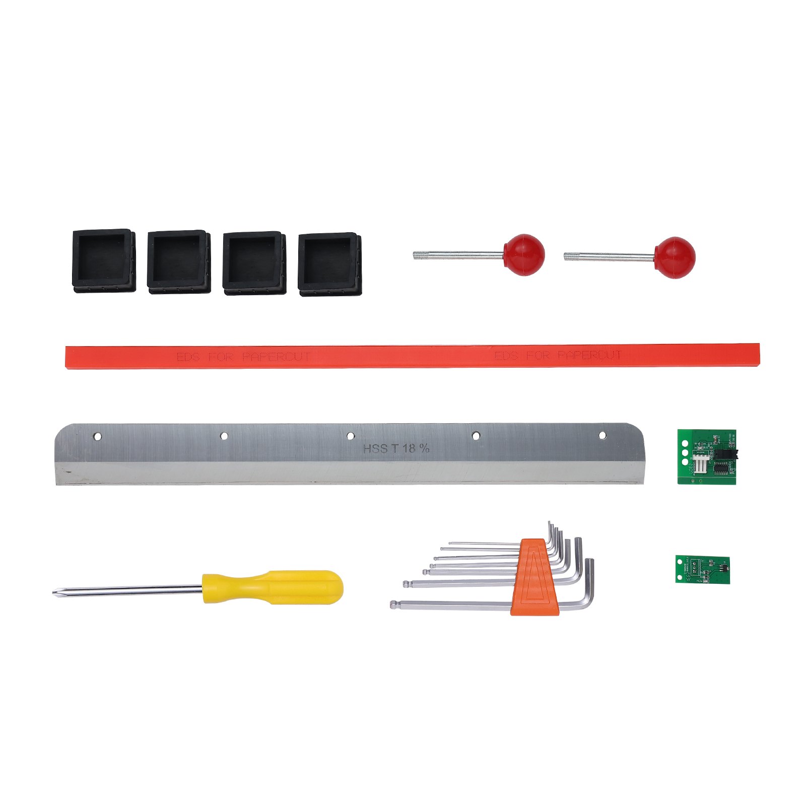 VEVOR elektrischer hydraulischer Papierschneider, Schneidemaschine, Hochleistungs-Papierschneidemaschine mit 40 mm Schnittstärke & 45 cm Schnittbreite & Tastensteuerung, für Schulen, Büros