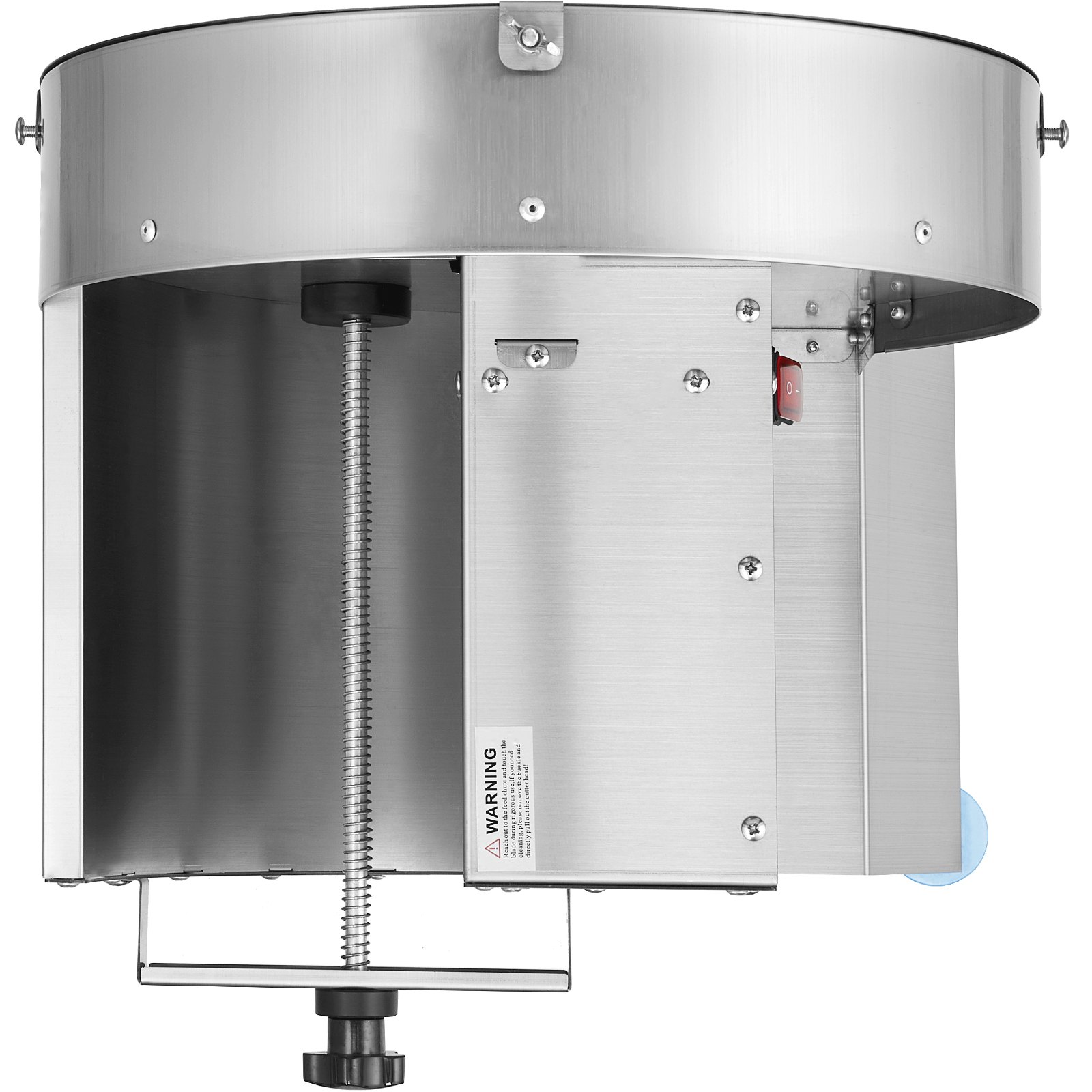 VEVOR Elektrischer Gemüsehobel, 0–12 mm Dicke, Einstellbare kommerzielle Schneidemaschine, Manueller Edelstahl-Lebensmittelschneider, Aufschnittmaschine, für Kartoffeln, Zitronen, Tomaten, Äpfel