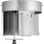 VEVOR Elektrischer Gemüsehobel, 0–12 mm Dicke, Einstellbare Kommerzielle Schneidemaschine, Lebensmittelschneider aus Edelstahl, Große Einfüllöffnung für Kartoffeln, Tomaten