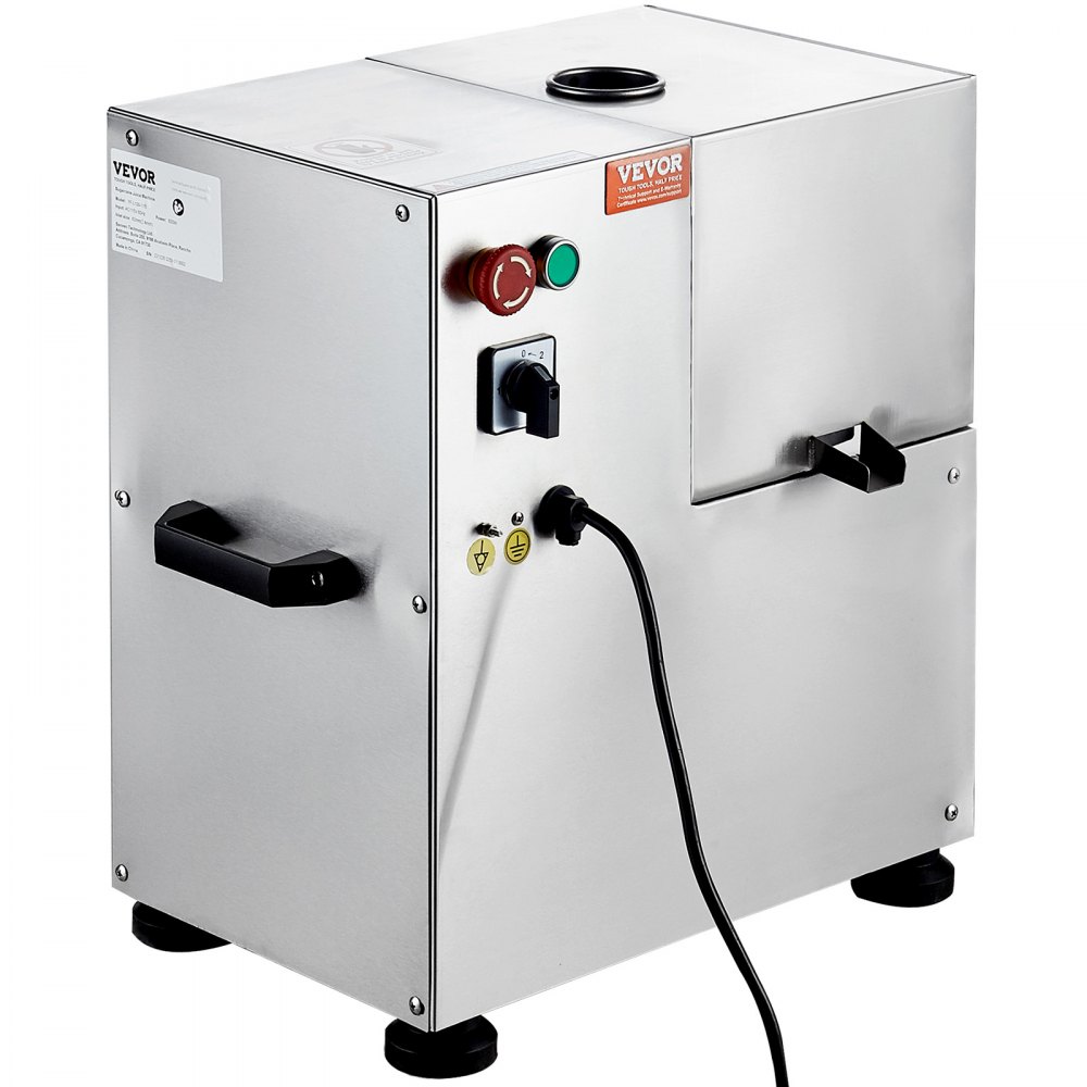 VEVOR Elektrischer Zuckerrohr-Entsafter, 800 W Zuckerrohr-Entsafter mit 300 kg/h hoher Leistung, 4 Edelstahlwalzen, 60,96 mm Großer Einlass, inkl. Schälmesser Zuckerrohr Entsafter Gewerblich