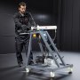 VEVOR Elektrische Rohrbiegemaschine, 750 W Rohrbieger mit 6 L Hydraulikzylinder, Rohrbiegegerät mit Rollen, 3 Matrizen & 180° max. Biegewinkel, geeignet für Rohre von 25,4 mm, 38,1 mm 44,45 mm