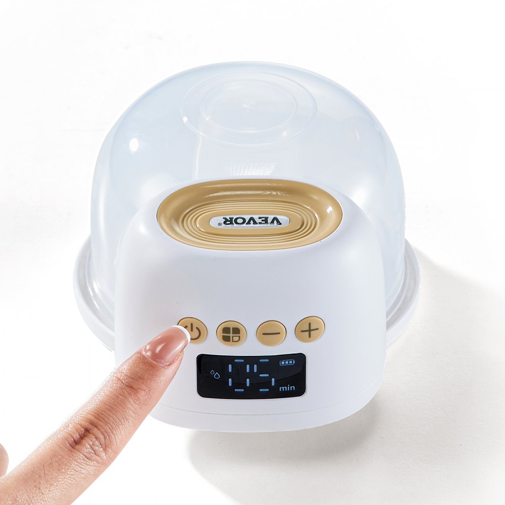 VEVOR Elektrische Doppelmilchpumpe 5W Brustpumpe Milchpumpe  -280±20mmHg Stillpumpe mit 4Modi und 12 einstellbaren Stufen ≤50dB Ultra-leise Sorgenfreies Abpumpen Muttermilch unterwegs