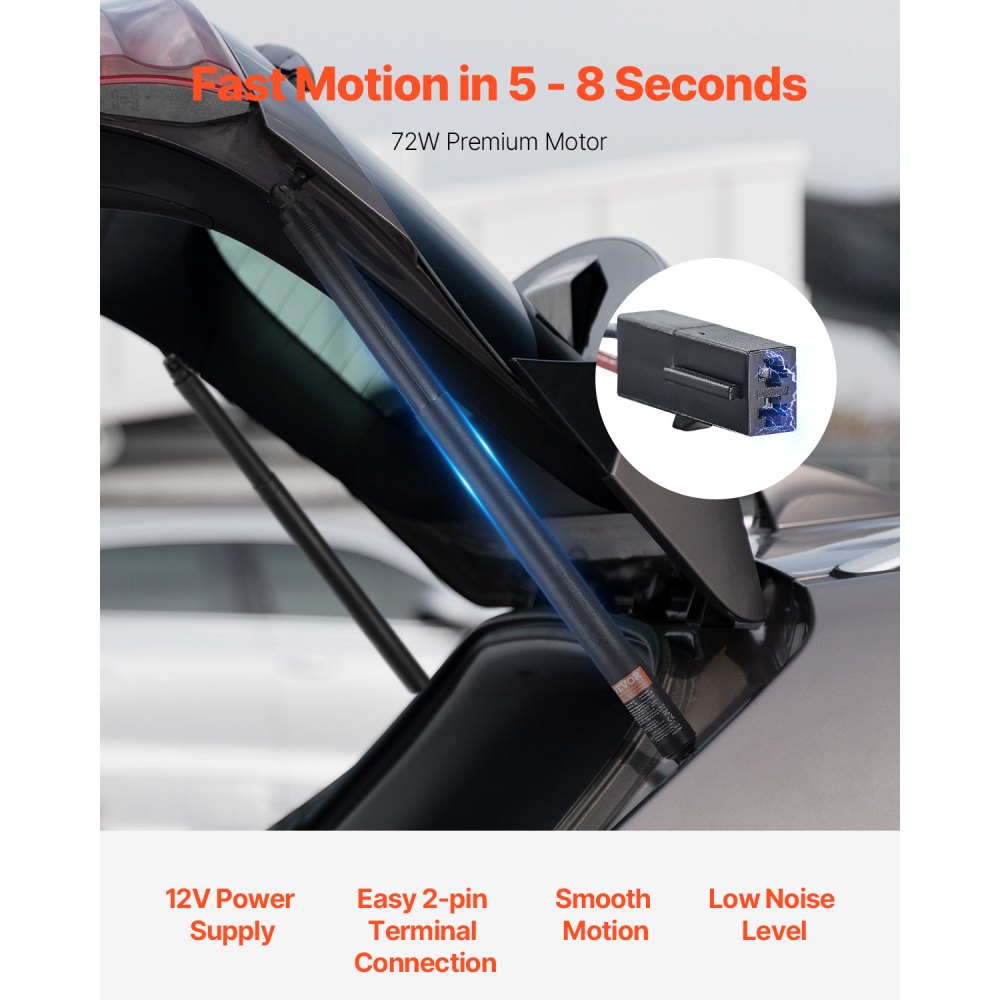 VEVOR 2 x Heckklappen-Hebestütze hinten links & rechts, kompatibel mit Skoda Octavia III 2012–2020, elektrische Heckklappen-Stoßdämpferstrebe, ersetzt OE-Nummer 575827851, 575827851A, 575827851B