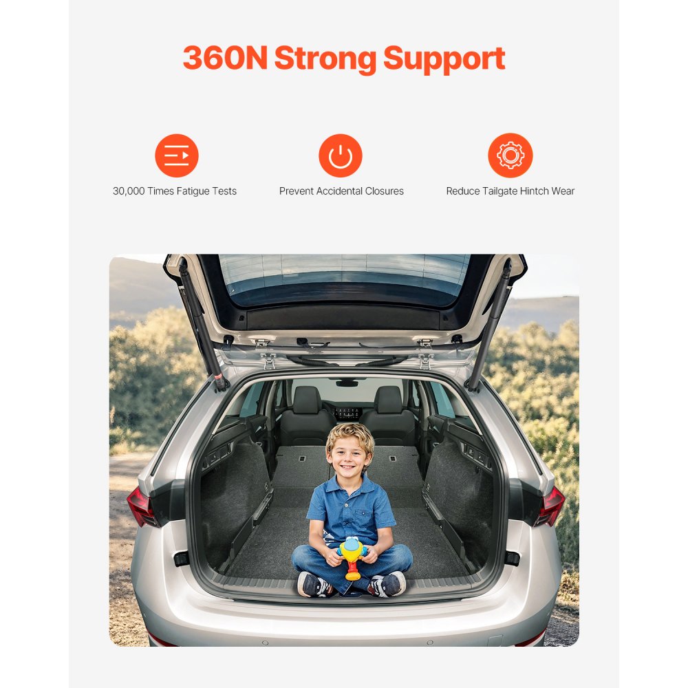 VEVOR 2 x Heckklappen-Hebestütze hinten links & rechts, kompatibel mit Skoda Octavia III 2012–2020, elektrische Heckklappen-Stoßdämpferstrebe, ersetzt OE-Nummer 575827851, 575827851A, 575827851B