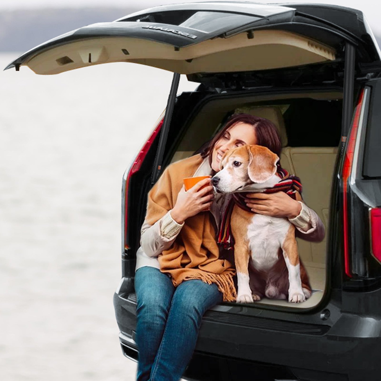 VEVOR 2 x Tailgate Lift Support Rear Left & Right, Compatible with Cadillac Escalade/Escalade ESV 2015-2020, Electric Support Bar, Replaces OE Number 84306929 23226162