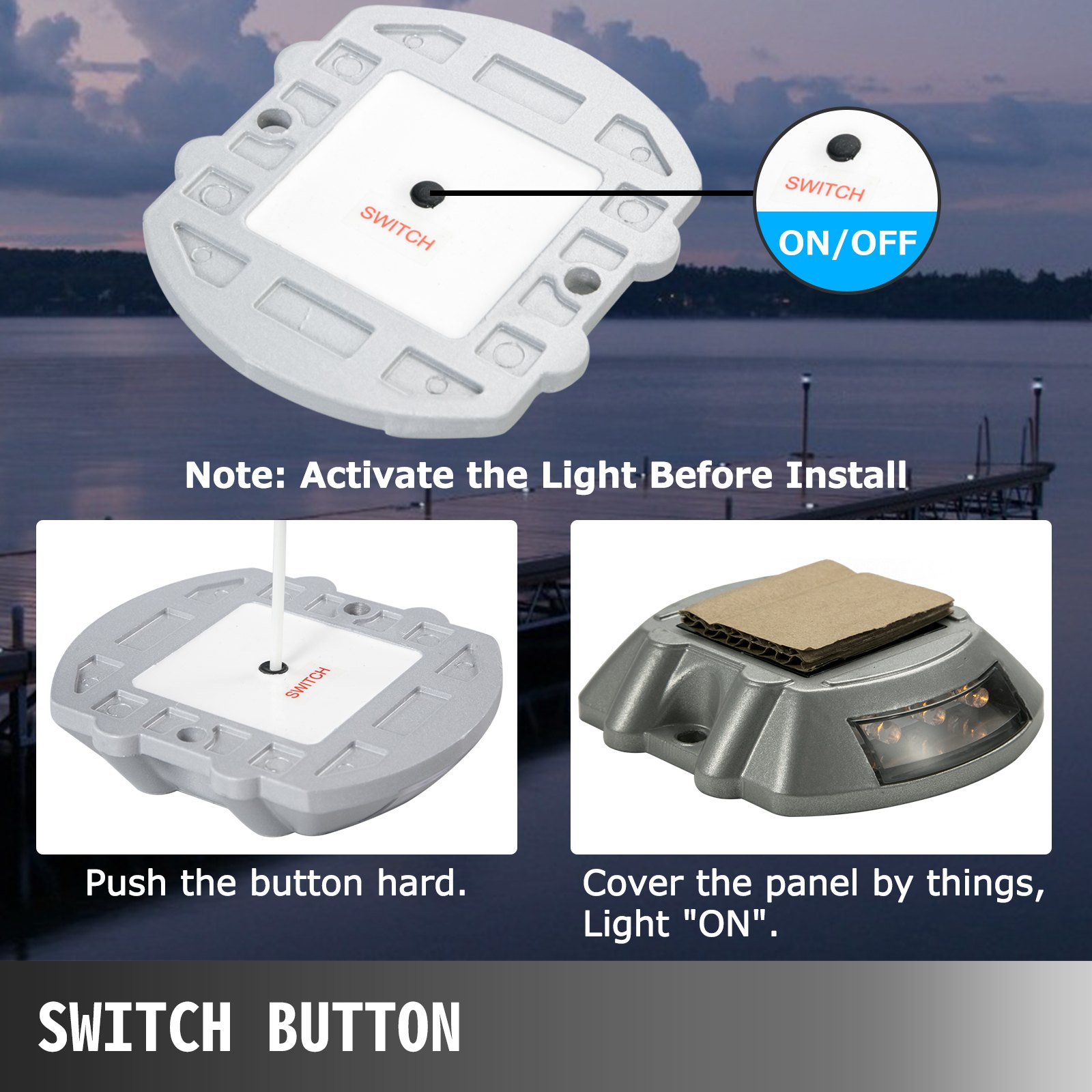 1 Stück Solar Bodenleuchten Led Rostfrei Im Freien Auffahrtbeleuchtung