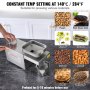 VEVOR Elektrische Ölpresse, 700 W Edelstahl-Ölextraktionsmaschine, 140 ℃ Konstante Temperatur, Heißpress-Ölpresse zum Pressen von Erdnüssen, Sesamsamen, Raps, Teesamen