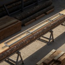 VEVOR 3,66m Sägewerk-Schienenführungssystem, 4 Querbalken-Kettensägenfräs-Kits, Alu-Sägefrässchienensystem für Kettensäge, 2 Keile, Schienenfräsführungs-Kit für Bauarbeiter & Holzarbeiter
