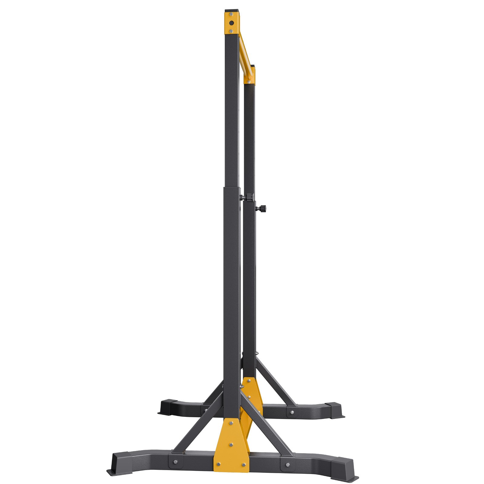 VEVOR Klimmzugstange tragbare Klimmzugstation Power Dip Station mit 150 kg Tragkraft, freistehend mit H-Rahmenkonstruktion & Stahlrohr, 8-fach höhenverstellbar, Training von Armen Rücken Brust