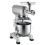 VEVOR Food Processor, 1100 W Kneading Machine, 20 L Stainless Steel Compact Food Processor, 120 kg/h Meat Grinder, 20 L Bowl, Stand Mixer, 3 Speeds, Multifunctional Mixer and Chopper