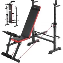 VEVOR Hantelbank Sit-Up-Bank Trainingsbank Verstellbar Faltbar 272kg Multi