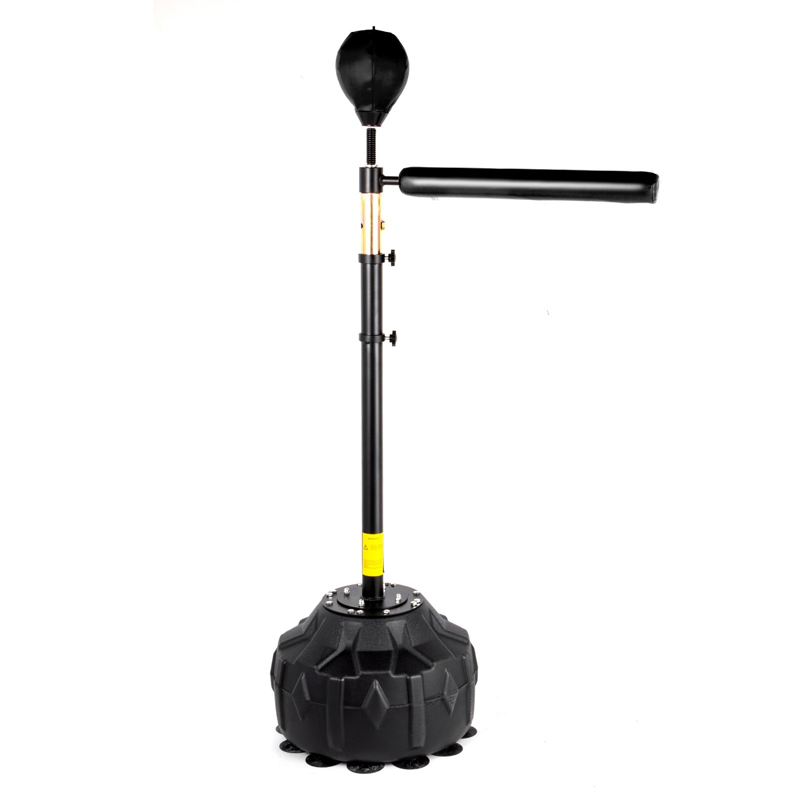 VEVOR 1,2-1,9 m Boxsack Höhenverstellbar Boxsack Stehend Ständer Punching für Training 12 kg Sport, Multifunktional Boxsack Halterung Freistehende mit Geschwindigkeit Ball Boxbirne(Schwarz)