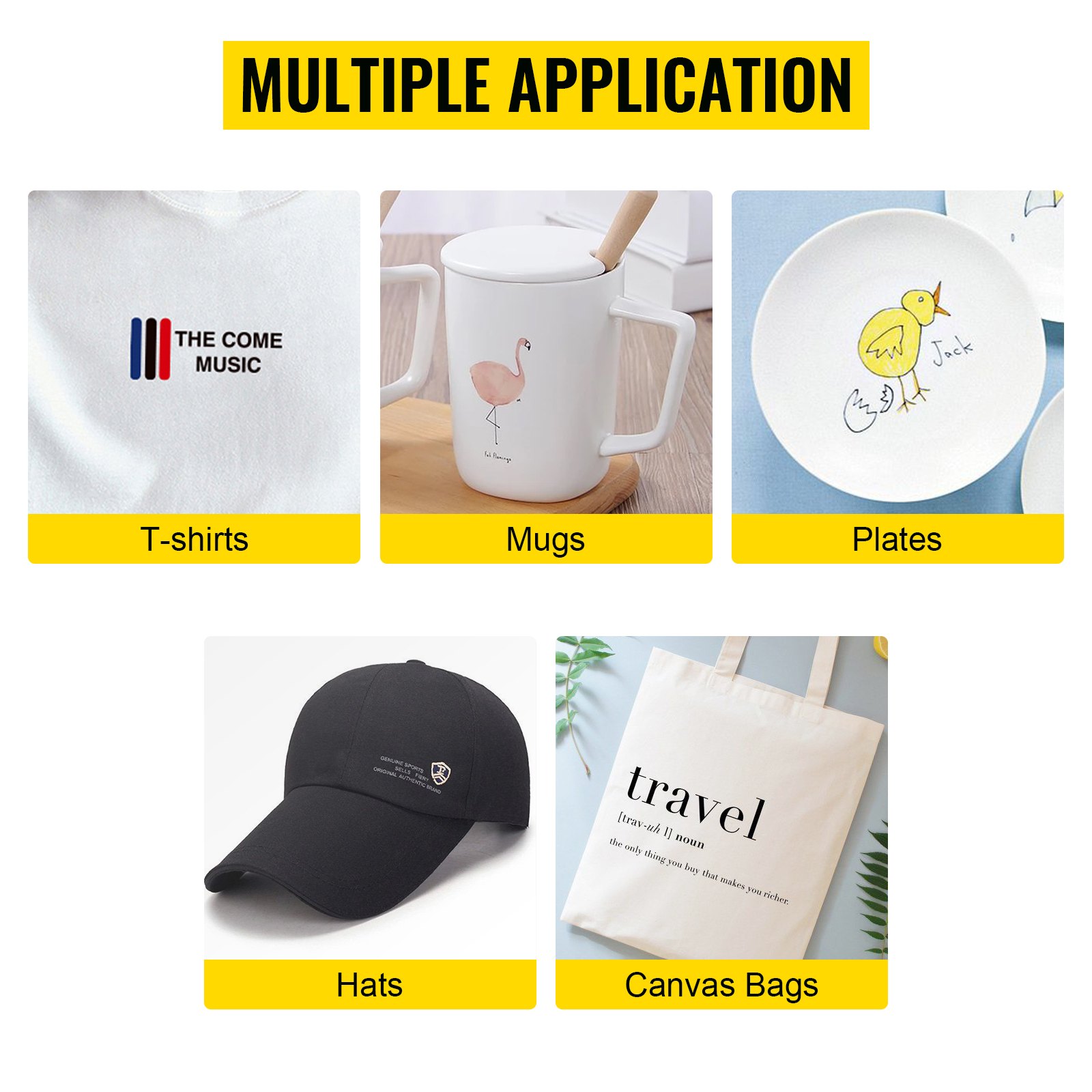 VEVOR Transferpresse T-Shirtpresse 8in1 Blau Heißpresse Hitzepresse 1kW 29x38cm