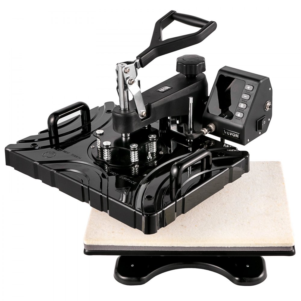 VEVOR  6 in 1 Transferpresse 38 x 29 cm Heißpresse Maschine 1000 W T-shirt Hitzepresse Maschine Presse Maschine DIY Heat Press Schwarz  mit Digitaler LED-Temperatur- und Zeitcontroller