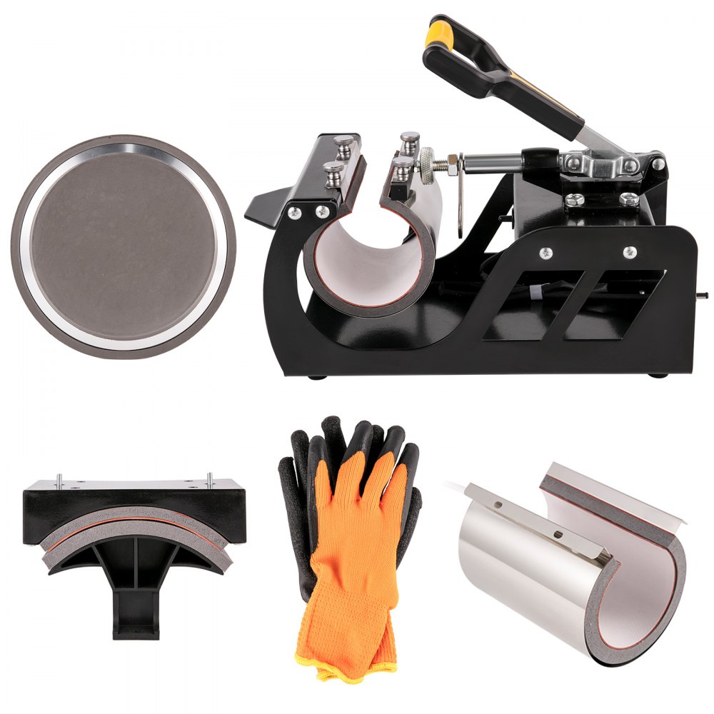 Vevor Transferpresse Textilpresse 6 In 1 Druckmaschine T-shirt Presse 38x30cm