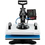 VEVOR 10 in 1 Hitzepresse 38 x 30 cm Transferpresse 360-Grad-Drehbar Multifunktionale Sublimation Weiß Textilpresse Heißpresse Maschine T-Shirtpresse Becherpresse Tassenpresse für Hüten Tellern Tassen
