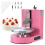 VEVOR einstellbare Tortencremestreichmaschine elektrische Tortendekorationsmaschine zum Verteilen von Kuchencreme, zum Bestreichen und Schmieren von Kuchenglasuren, für 10,16-30,48 cm Kuchen Rosa