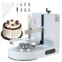 VEVOR einstellbare Tortencremestreichmaschine elektrische Tortendekorationsmaschine zum Verteilen von Kuchencreme, zum Bestreichen und Schmieren von Kuchenglasuren, für 15,24-35,56 cm Kuchen Weiß
